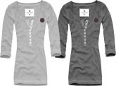 Camiseta meia manga Feminina gola careca